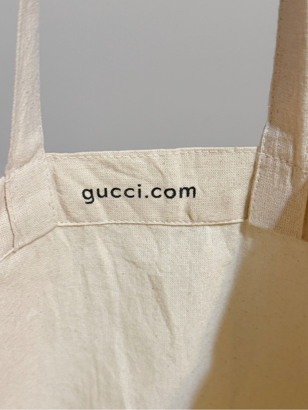 Authentic Gucci Canvas/Cotton Tote bag- labeled on both sides, very clean! - Picture 15 of 16
